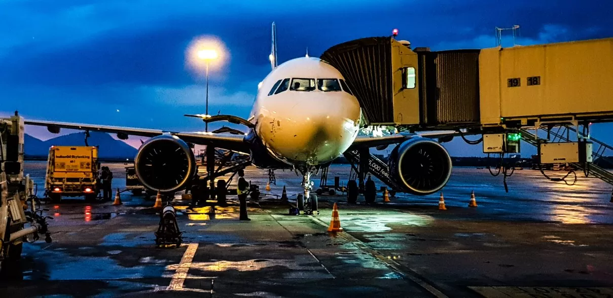Airplane in flight